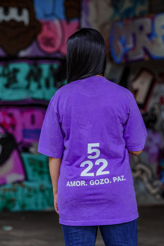 Camiseta Oversize Ref. AMOR · GOZO · PAZ