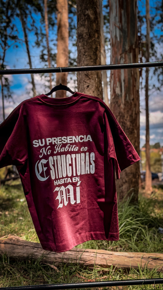 Camiseta Oversize Ref. SU PRESENCIA HABITA EN MÍ