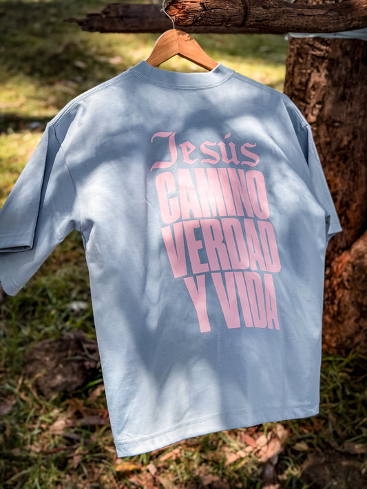 Camiseta Oversize Ref. JESÚS: CAMINO, VERDAD Y VIDA
