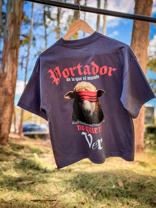 Camiseta Oversize Ref. PORTADOR DE LO QUE EL MUNDO NO QUIERE VER